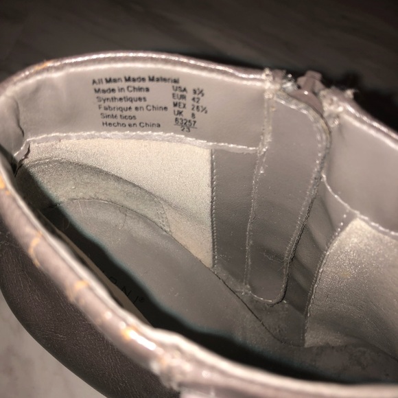 Gray Heeled Boots - Picture 7 of 8